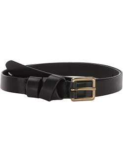 Leather Crisscross Skinny Belt