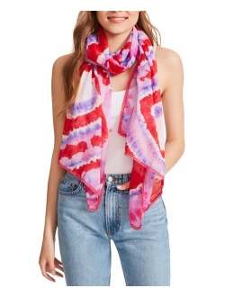 Tie-Dyed Polyester Scarf