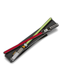 Lightsaber Battle Black Tie Bar