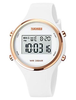 GOSASA Outdoor Sport Watches Alarm Clock 5Bar Waterproof LED Digital Watch