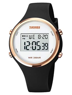 GOSASA Outdoor Sport Watches Alarm Clock 5Bar Waterproof LED Digital Watch