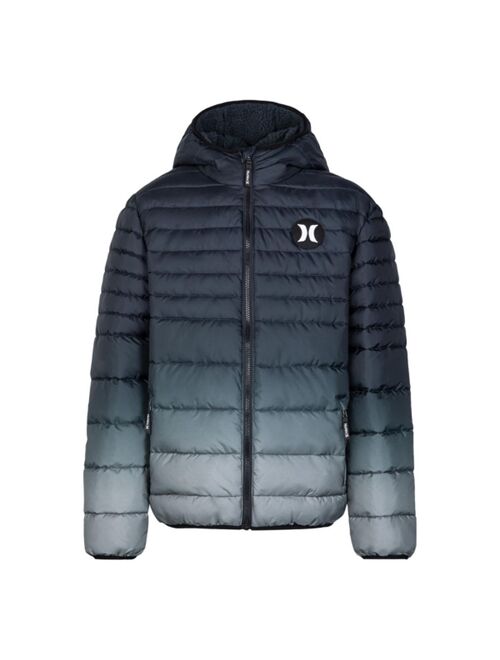 Hurley Big Boys Ombre Puffer Jacket