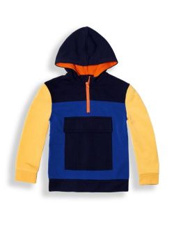 Big Boys Color Blocked Fleece Hooded Sweatshirt