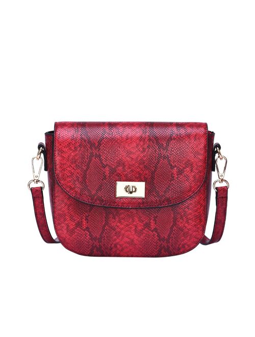 Mellow World Cassidi Faux Snakeskin Crossbody Bag