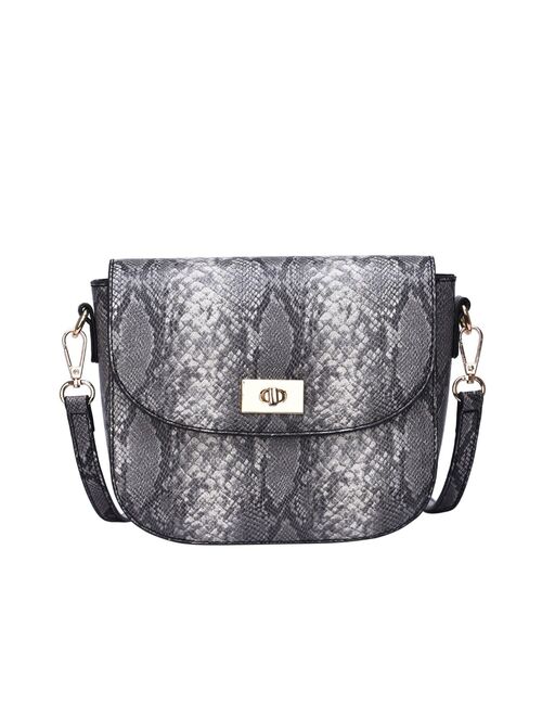 Mellow World Cassidi Faux Snakeskin Crossbody Bag