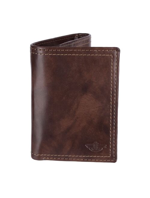 Men's Dockers® RFID-Blocking Trifold Wallet with Zipper Closure