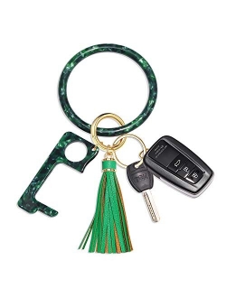 Key Ring Bracelet Wrist Keychain Bracelet Acetate Resin Keychain Wristlet Car Keychain For Women