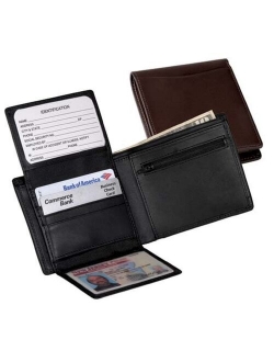 Royce Leather Commuter Bifold Wallet