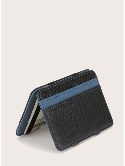 Shein Men Two Tone Card Holder