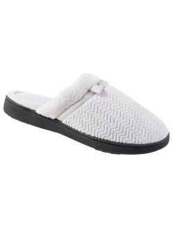 Women's Chevron Microterry Clog Slippers, Online Only