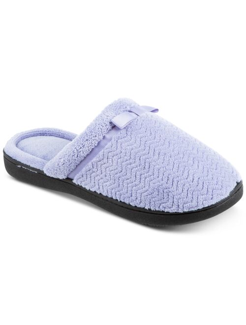 Isotoner Women's Chevron Microterry Clog Slippers, Online Only