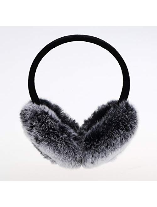 Rabbit Hair Earmuff for Winter, Soft and Warm,Foldable and Easy Carry