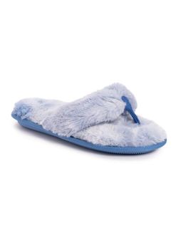 Maren Faux Fur Thong Slippers