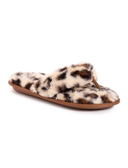 Maren Faux Fur Thong Slippers