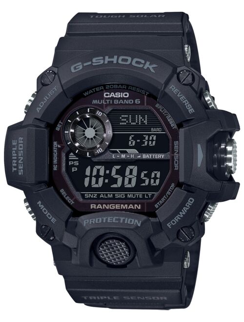 G-Shock Men's Solar Digital Rangeman Black Resin Strap Watch 53-1/2mm