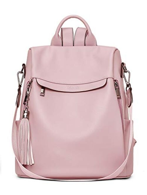 Telena Travel Backpack Purse for Women, PU Leather Anti Theft Large, Ladies Shoulder Fashion Bags