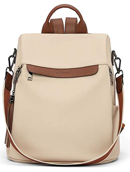 Telena Travel Backpack Purse for Women, PU Leather Anti Theft Large, Ladies Shoulder Fashion Bags