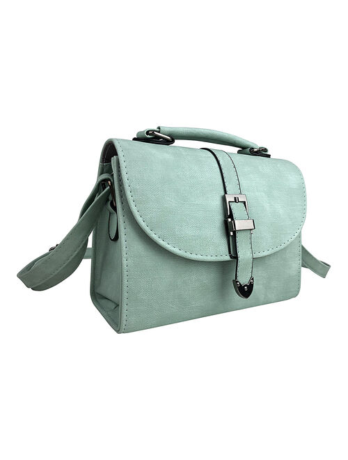 AR New York Green Buckle Crossbody Bag