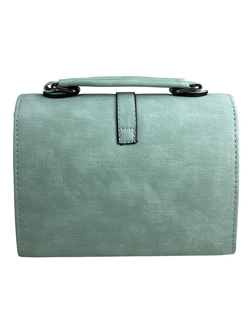 AR New York Green Buckle Crossbody Bag