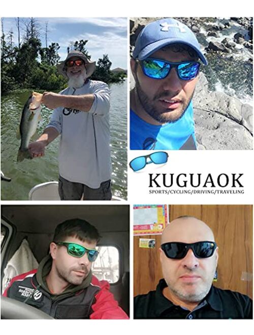 Buy KUGUAOK Polarized Sports Sunglasses for Men Driving Cycling