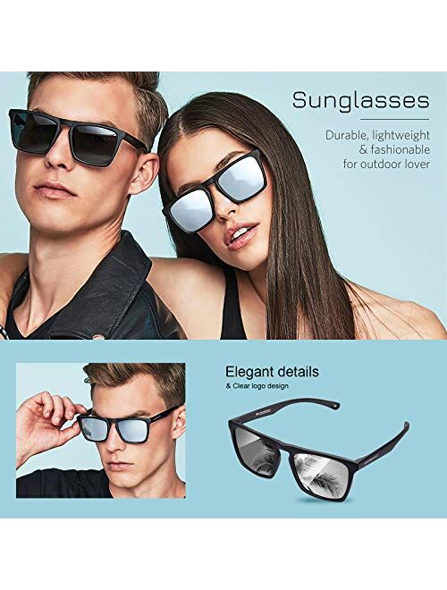 Polarized Sunglasses for Men & Women 100% UV400 Protection…