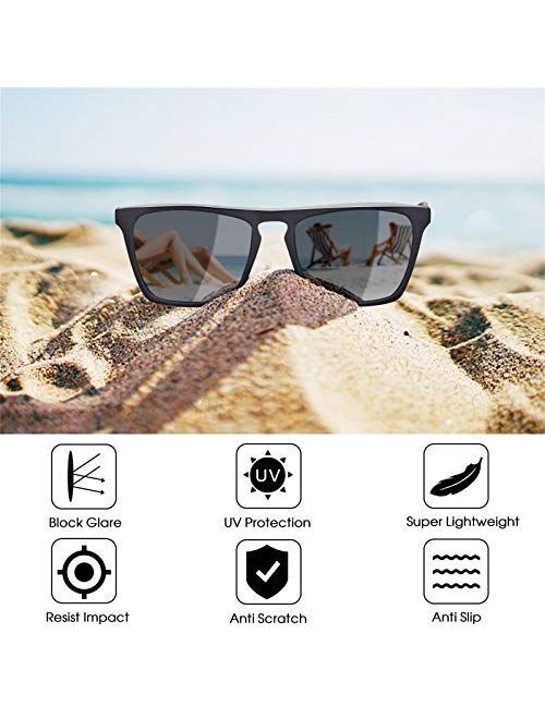 Polarized Sunglasses for Men & Women 100% UV400 Protection…