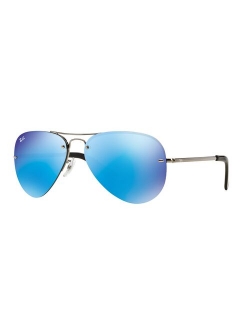 Highstreet RB3449 59mm Aviator Mirror Sunglasses