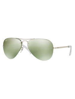 Highstreet RB3449 59mm Aviator Mirror Sunglasses