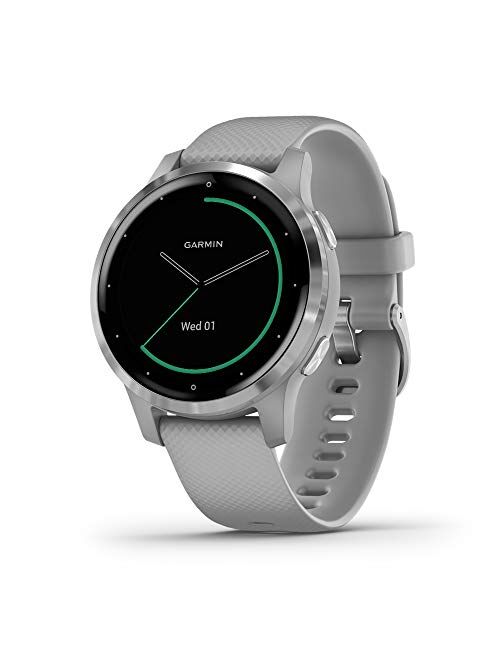 Garmin Vivoactive 4, GPS Smartwatch, Features Music, Body Energy Monitoring, Animated Workouts, Pulse Ox Sensors and More, Black