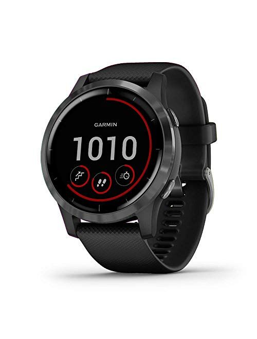 Garmin Vivoactive 4, GPS Smartwatch, Features Music, Body Energy Monitoring, Animated Workouts, Pulse Ox Sensors and More, Black