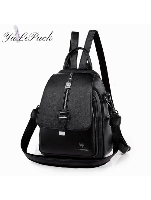 Women Backpack Designer high quality Leather Women Bag Fashion School Bags Multifunction Large Capacity Travel Backpacks mochila