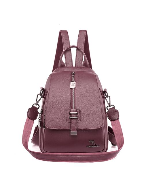 Women Backpack Designer high quality Leather Women Bag Fashion School Bags Multifunction Large Capacity Travel Backpacks mochila