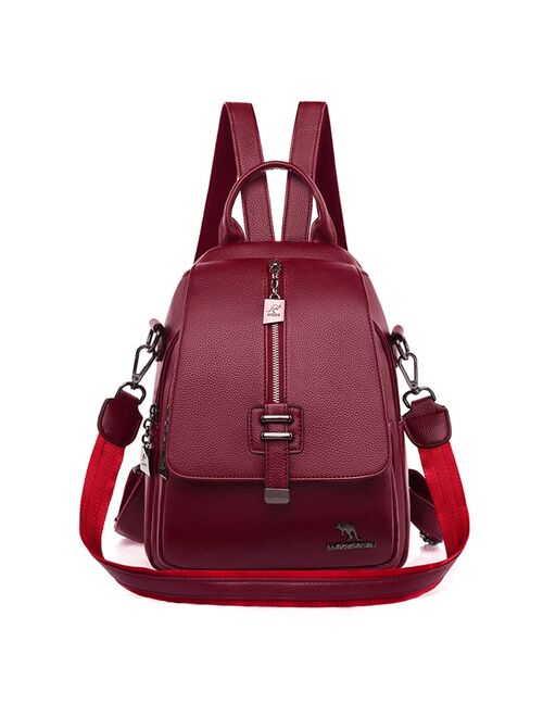 Women Backpack Designer high quality Leather Women Bag Fashion School Bags Multifunction Large Capacity Travel Backpacks mochila