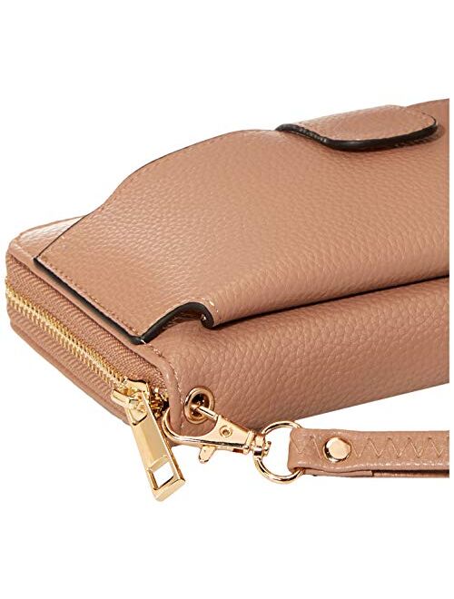 Amazon Essentials Wristlet Wallet for Women (with cell phone pocket & removable cross-body strap)