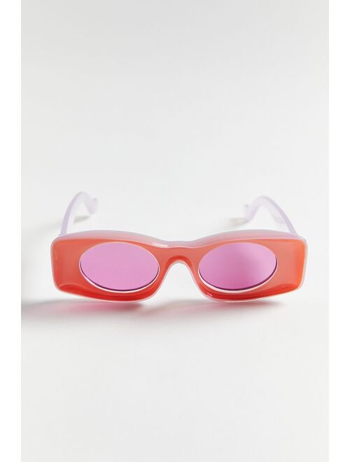 Urban Outfitters Kira Chunky Rectangle Sunglasses