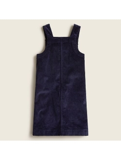 Girls' corduroy pinafore dress