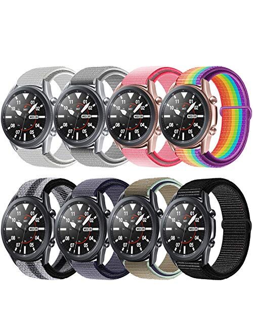 Morsey 22mm Soft Nylon Watch Bands Compatible for Samsung Galaxy Watch 46mm/Samsung Galaxy Watch 3 45mm/Gear S3 Frontier/Classic, Sport Strap Wristband Replacement Bracel