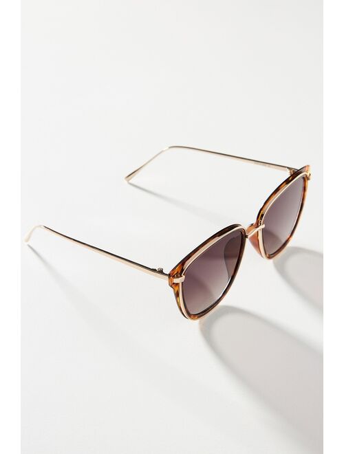 Anthropologie Square Rimmed Sunglasses