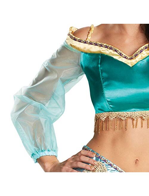 Disney womens Disguise Disney Aladdin Jasmine Sassy Prestige Costume