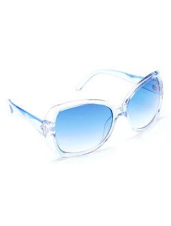 Blue & Clear Oversize Sunglasses