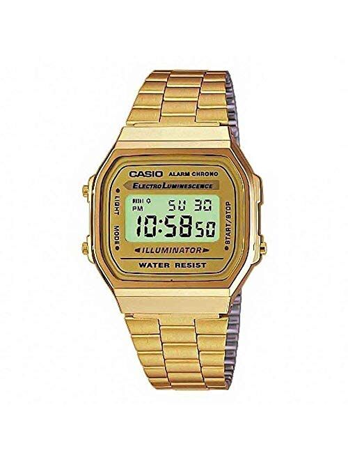 Casio A168wg-9Wdf Men's Multi-Function Gold-Tone Base Metal Bracelet Watch