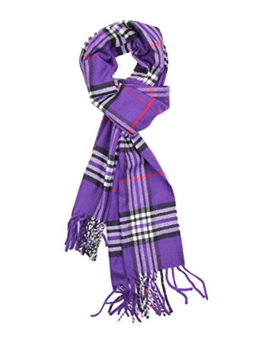 Achillea Scottish Tartan Plaid Cashmere Feel Winter Warm Scarf Unisex