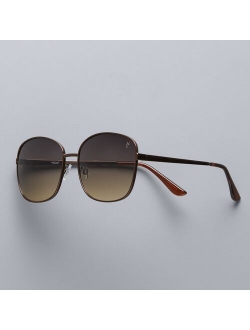 60mm Cleo Gradient Square Sunglasses