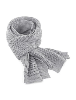 Beechfield Unisex Classic Waffle Knit Winter Scarf