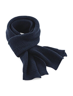 Beechfield Unisex Classic Waffle Knit Winter Scarf