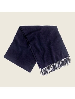 Solid cashmere scarf