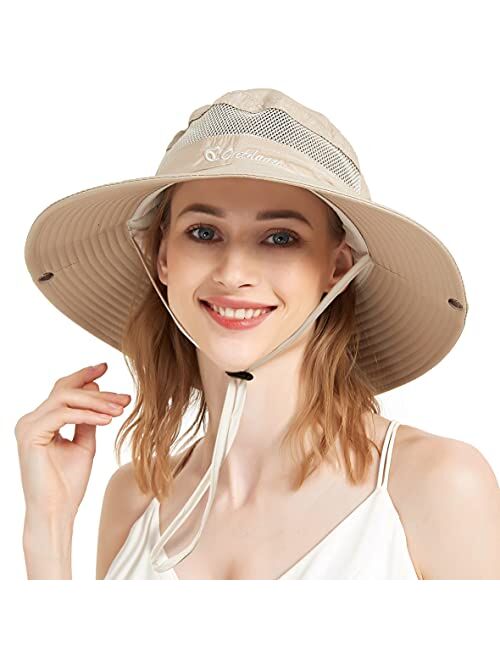 EINSKEY Sun Hat for Men/Women, Waterproof Wide Birm Bucket Hat UV Protection Boonie Hat for Fishing Hiking Garden Beach