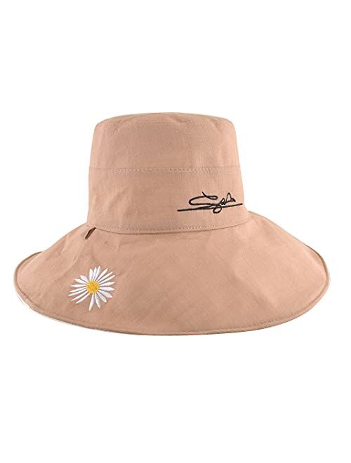 EINSKEY Sun Hat for Men/Women, Waterproof Wide Birm Bucket Hat UV Protection Boonie Hat for Fishing Hiking Garden Beach