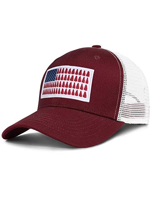 American Fish Flag Trucker Hats - Fishing Gifts for Men - Outdoor Snapback Fishing  Hats Perfect for Camping and Daily Use 