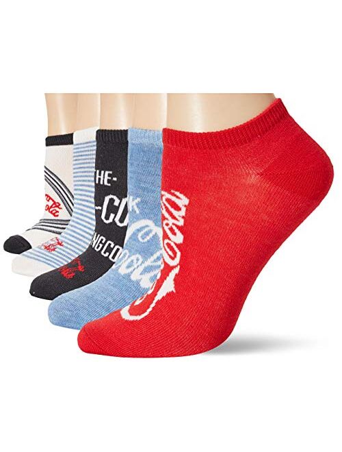 Coca-Cola Brands Women's 5 Pack No Show Socks